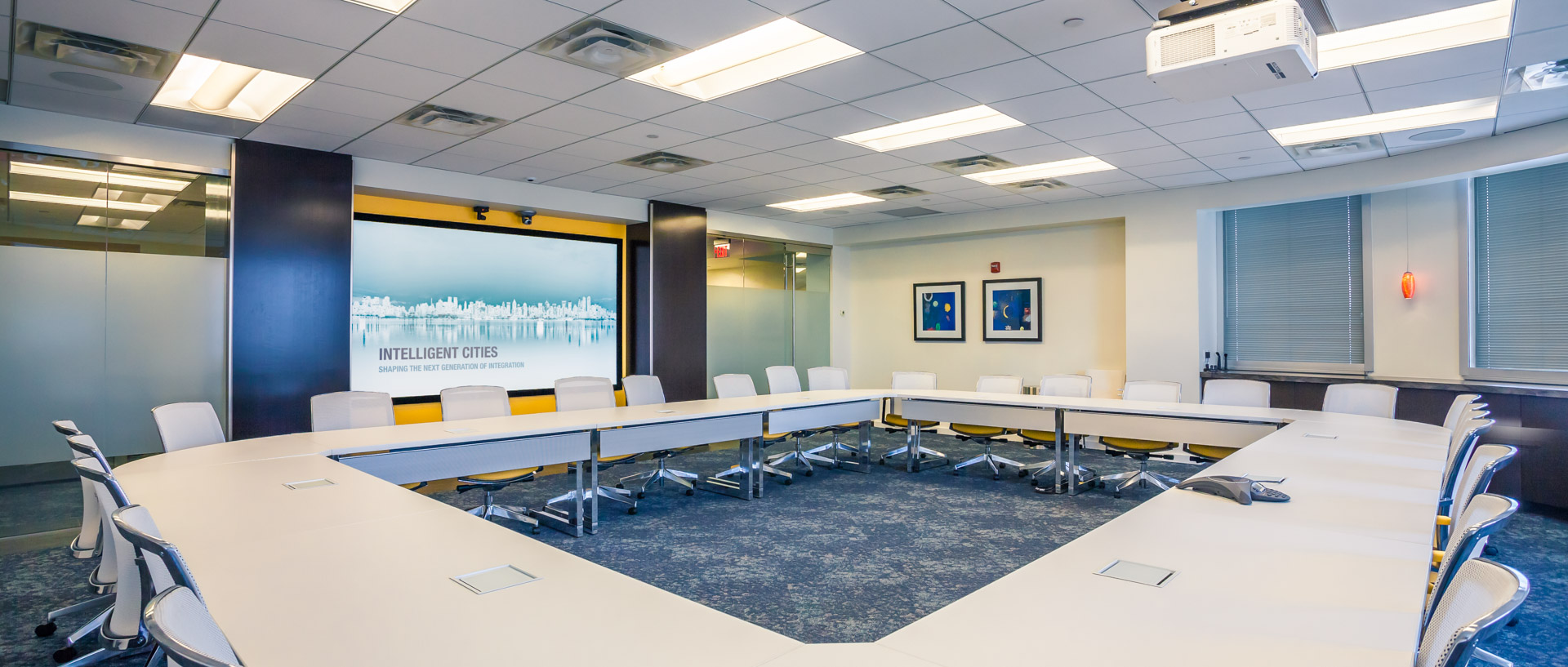 A state-of-the-art conference room.