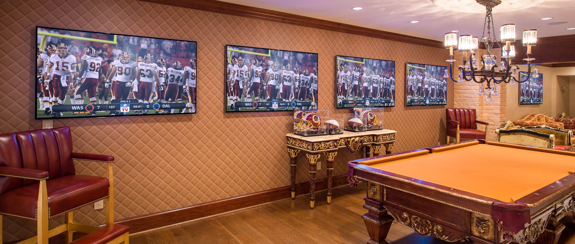 Redskins Billiards Room